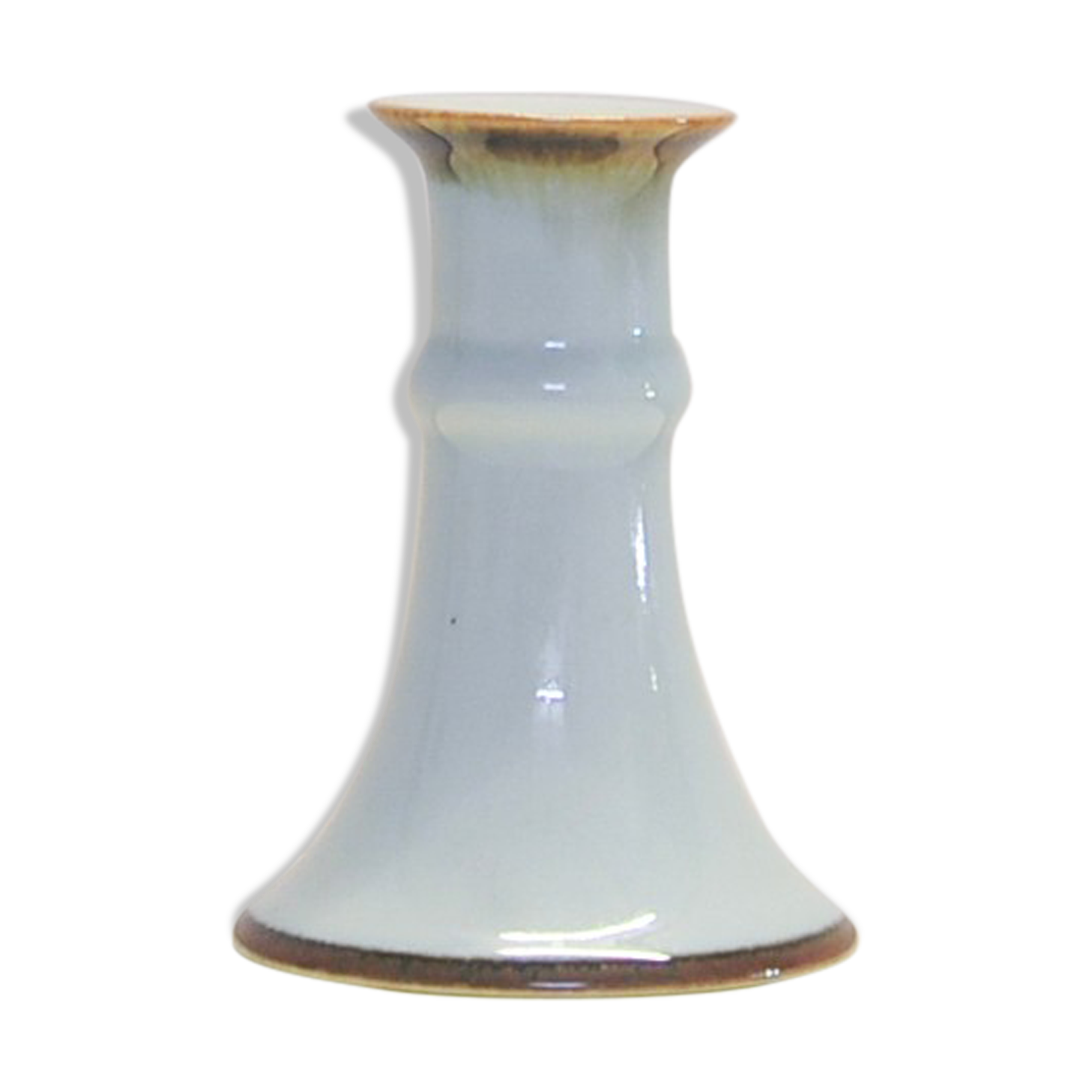 Danish vintage lightgreen ceramic candlestick Desiree