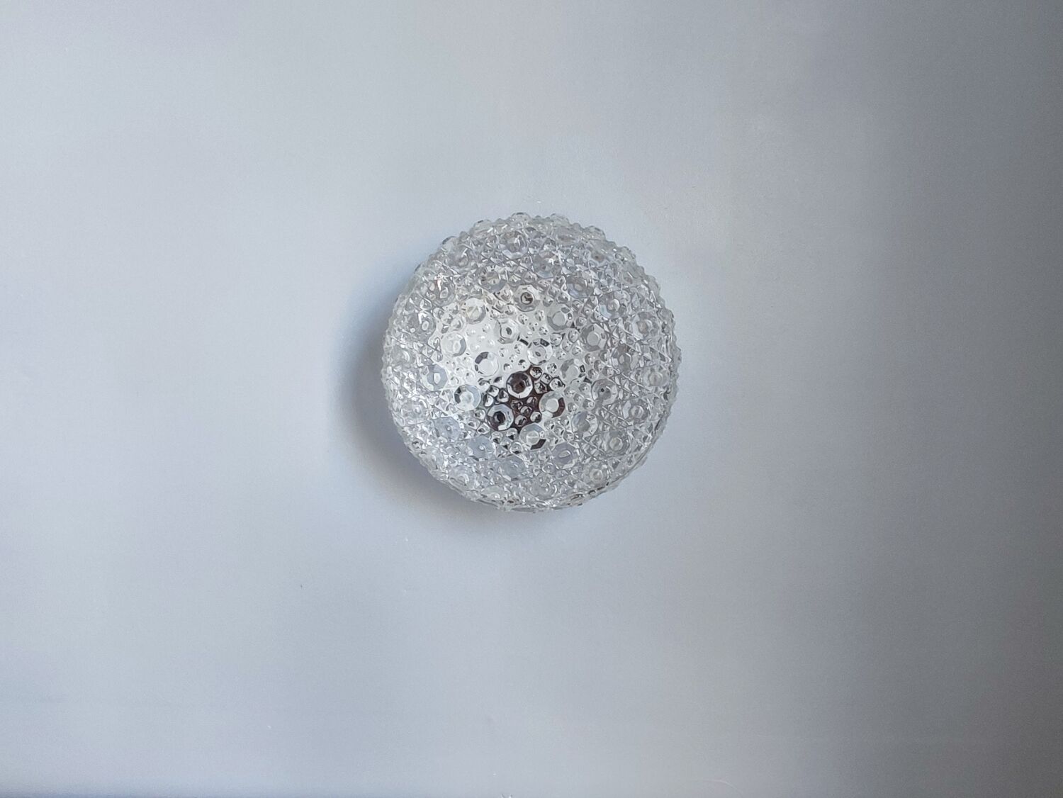 Prisma round ceiling light in vintage glass