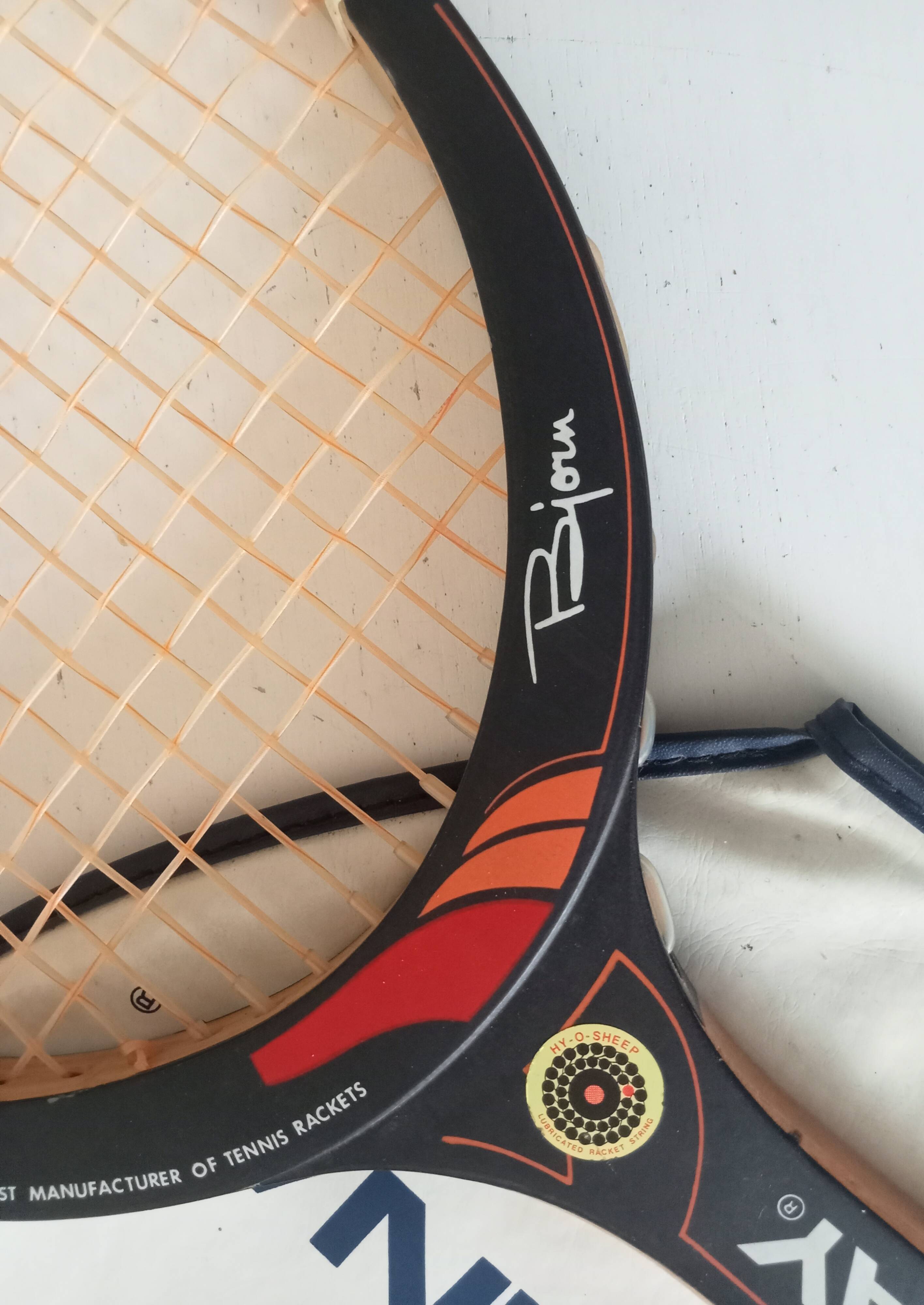 Vintage wooden tennis racket Bjorn Borg
