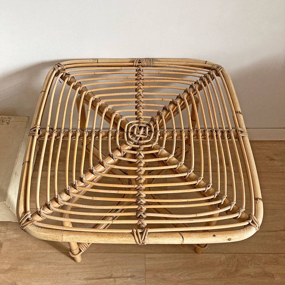 Rattan coffee table