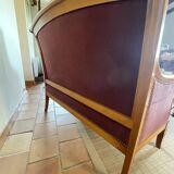 Louis Philippe - Louis XV style bergère sofa