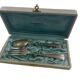 Box of two silver-plated metal cutlery p.darthuy