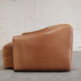 Sofa DS47 cognac leather brand De Sede