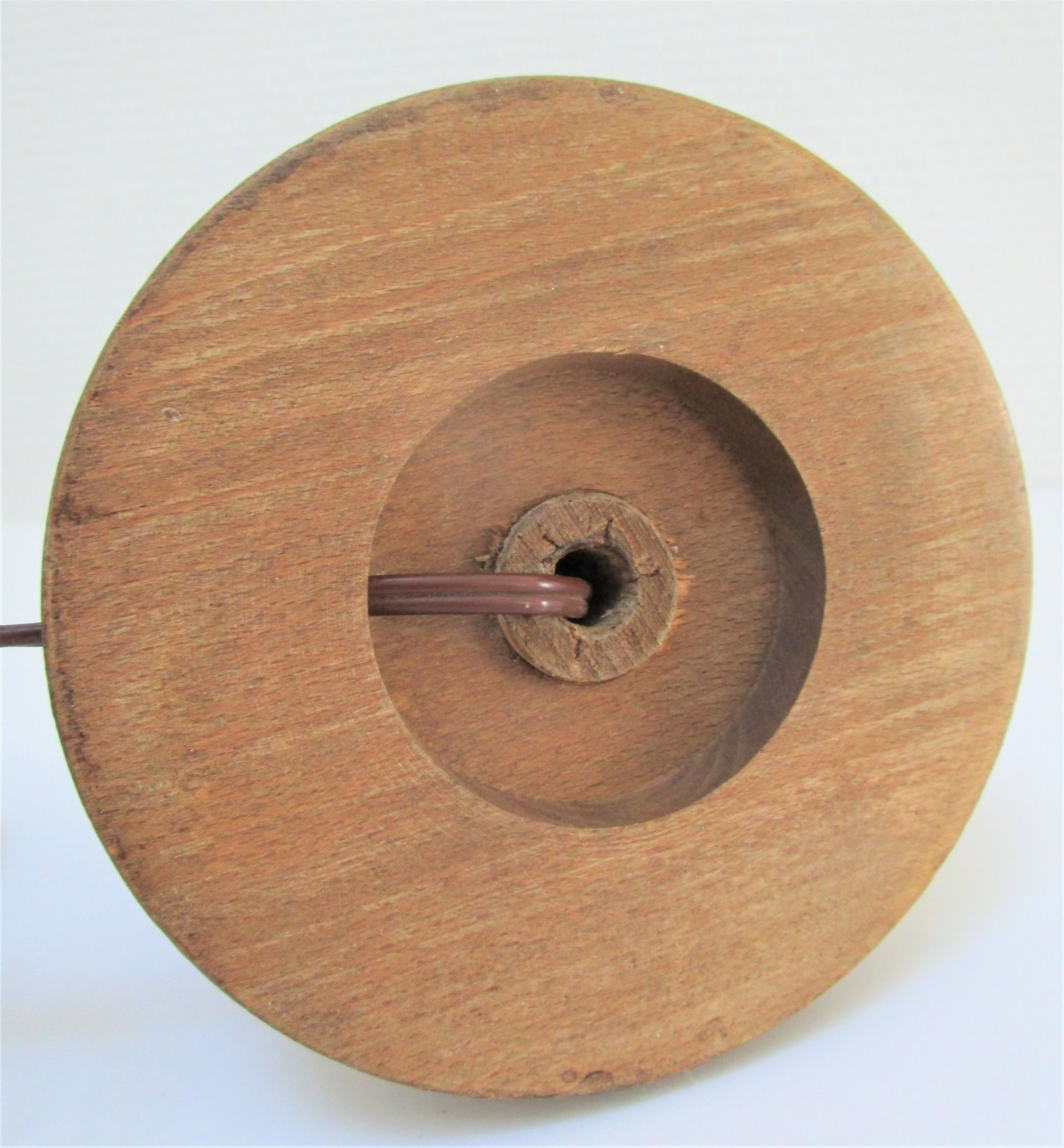 Solid wood lamp foot "diamond tip" years 40-50