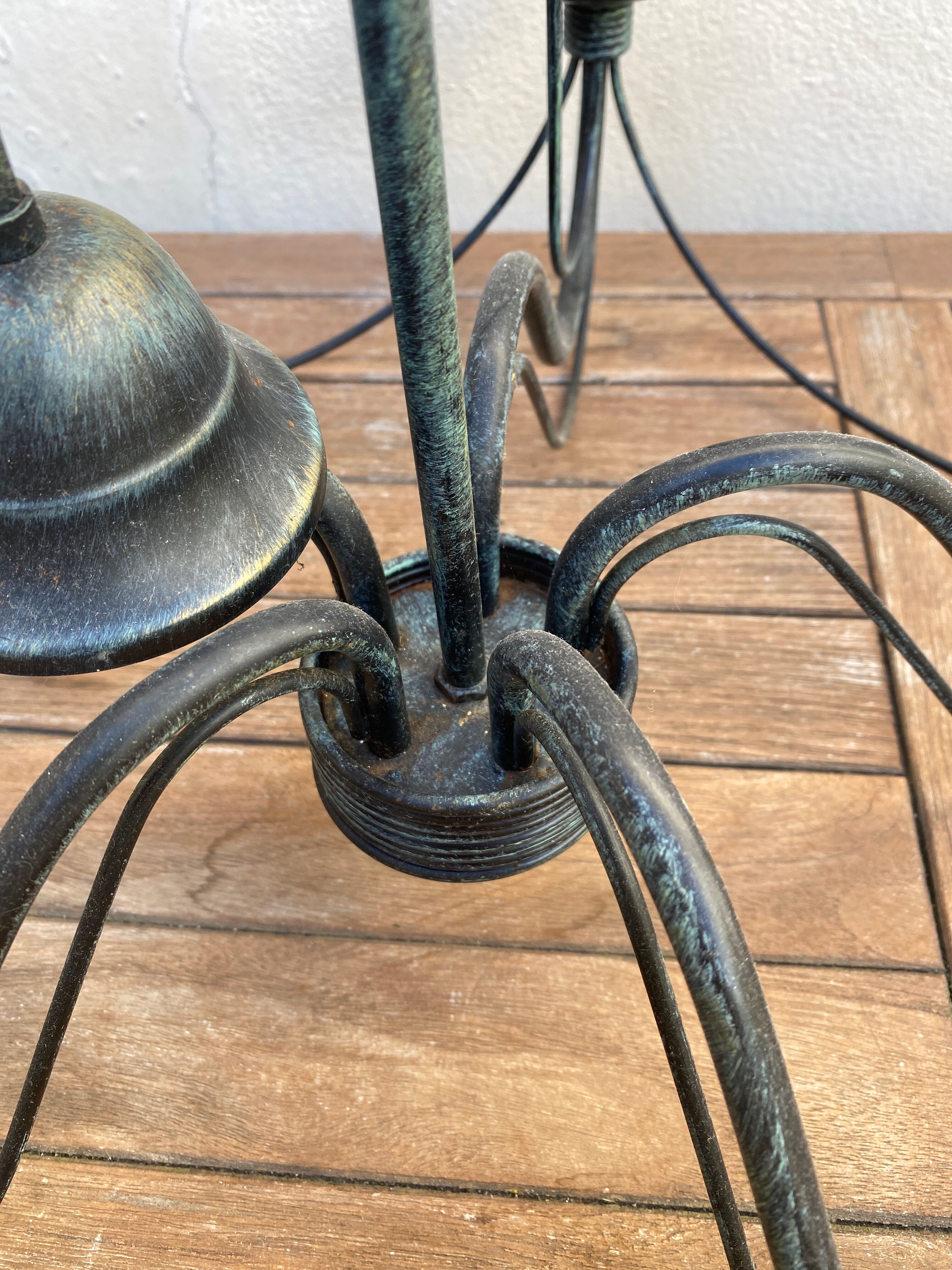 Wrought iron chandelier