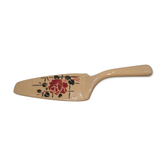 Ceramic pie shovel vintage flower decoration 1960 1970