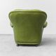 Poltrona in pelle verde anni ’50 vintage modernariato