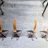 Series of 4 Chairs by Pietro Arosio for Airon 1980