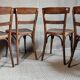 4 chaises bistro Horgen-Glaris Suisse années 30/40