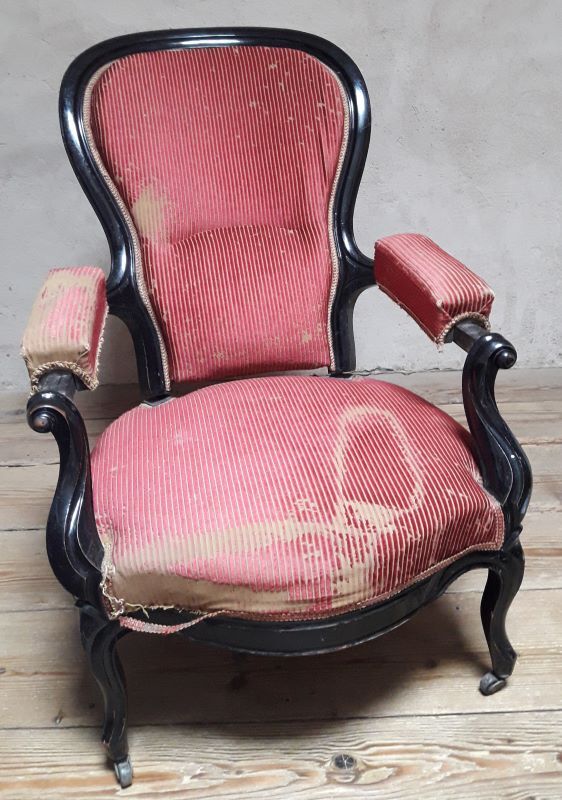 Voltaire armchair with rack and pinion XIX°