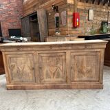 3-door cherry wood sideboard