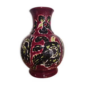 Vase à décor d'oiseaux