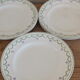 6 flat plates old Longwy Violetta