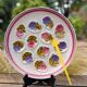 Oyster dish decorated with flowers Ninon by MBFA - Pornic