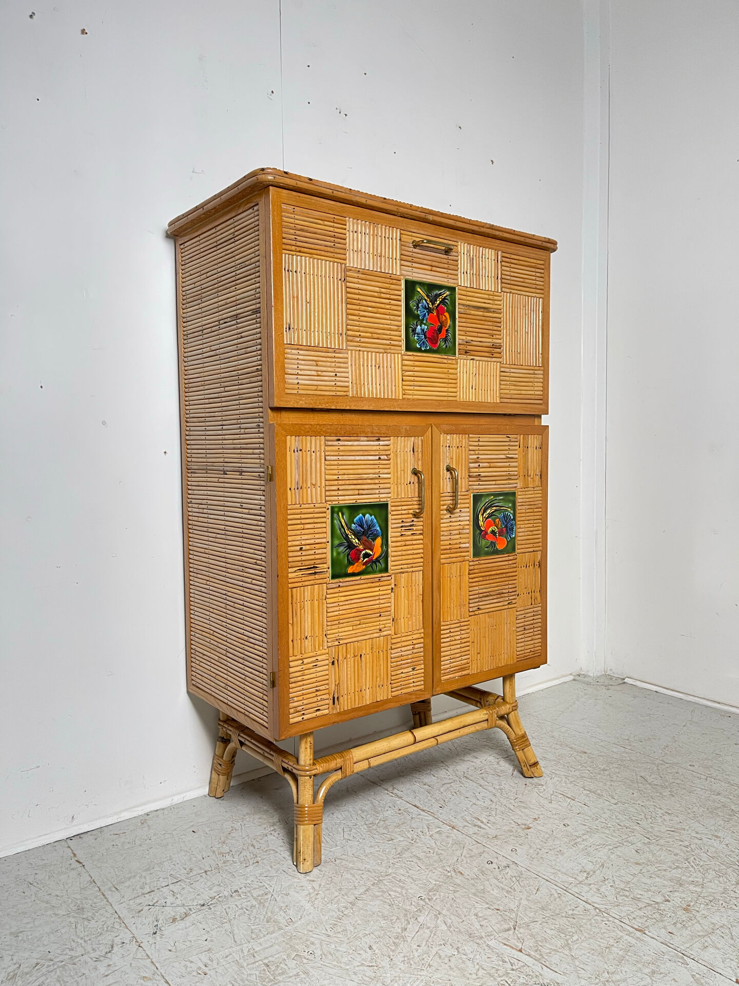 Rattan secretary from around 1950.