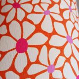 Custom-made vintage 1970s flower pendant light