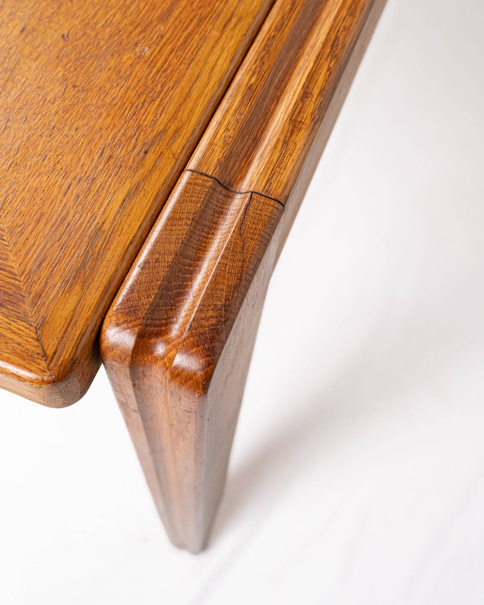 Extendable dining table, Calvados model, Guillerme and Chambron, 1960s