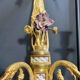 Pair of nineteenth century sconces in bronze and porcelain