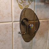 Vintage bathroom mirror with hooks