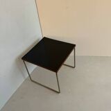 Flying table, metal and black, by Pierre Guariche for Steiner