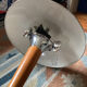 Vintage design liner mushroom table lamp
