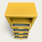Ochre yellow Art Deco chest of drawers