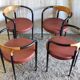 80s metal and wood designer chair