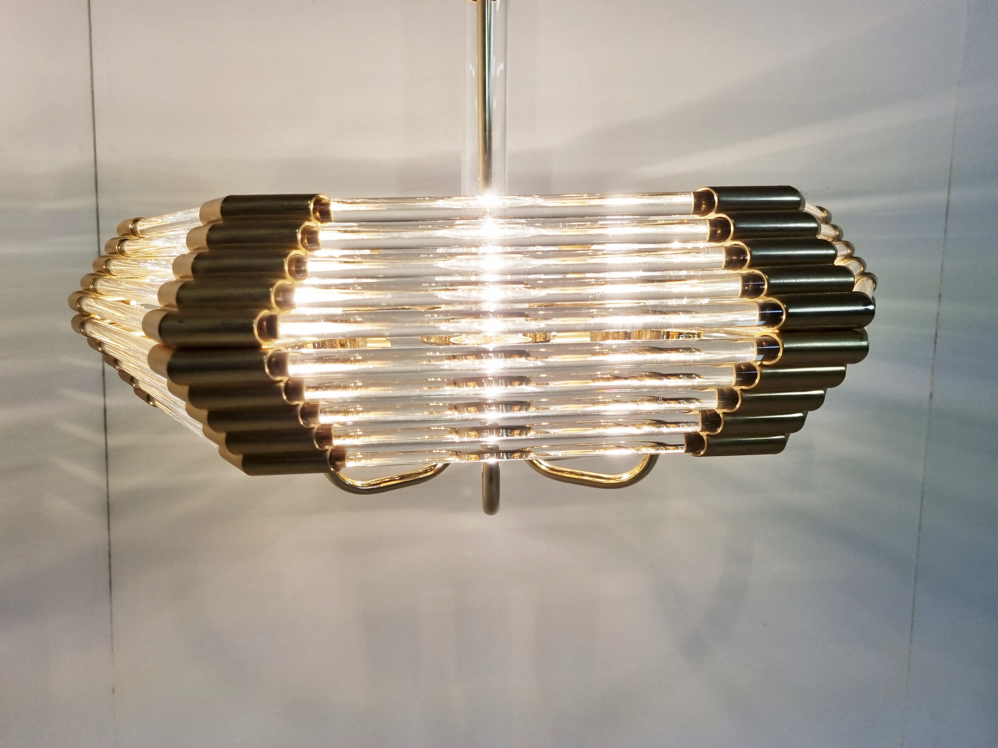 Vintage crystal Chandelier by Bakalowits & Sohne , 1980's