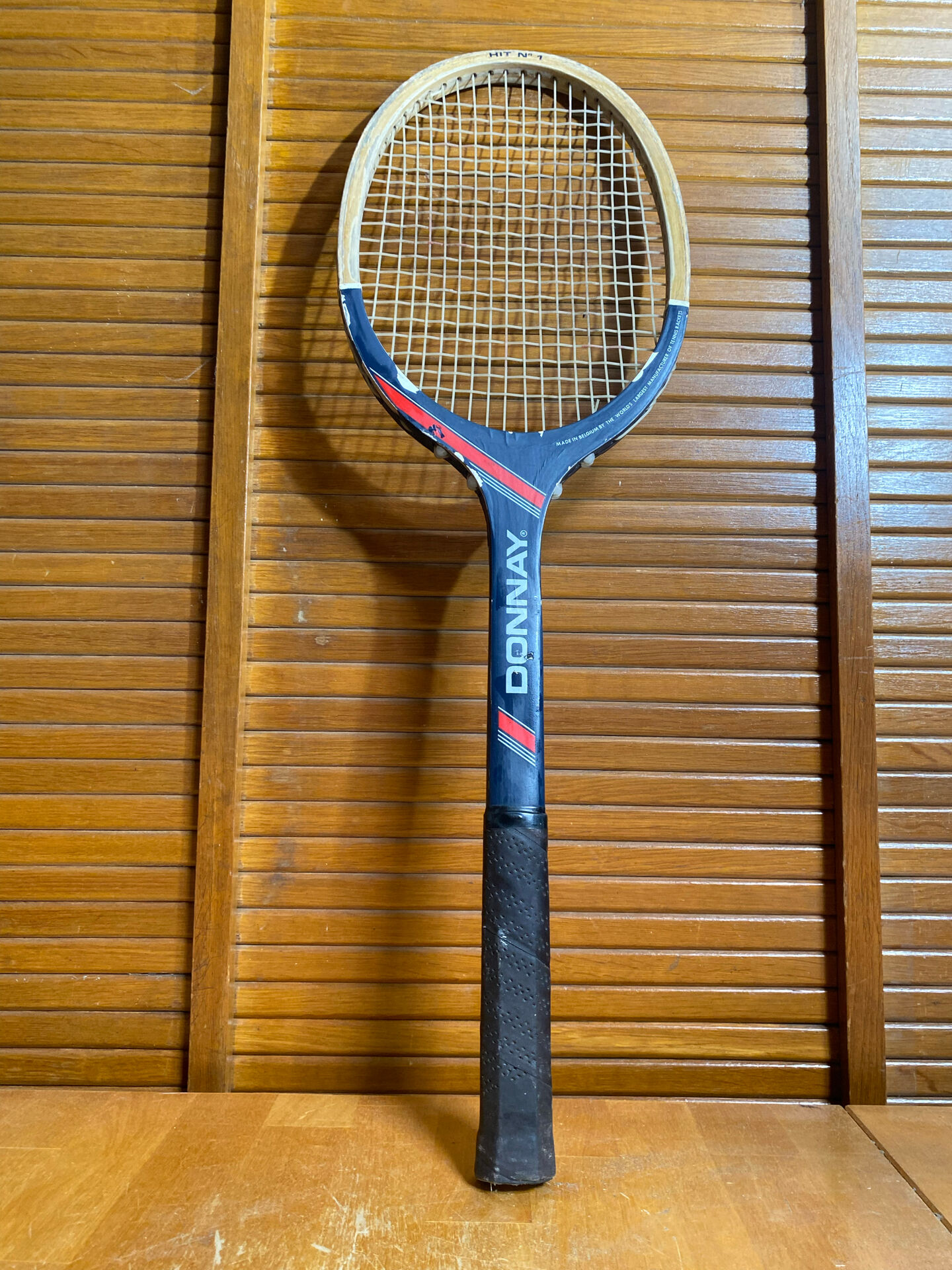Vintage DONNAY Hit N°1 Wooden Tennis Racket Sport #E225
