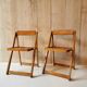 Paire de chaises pliantes