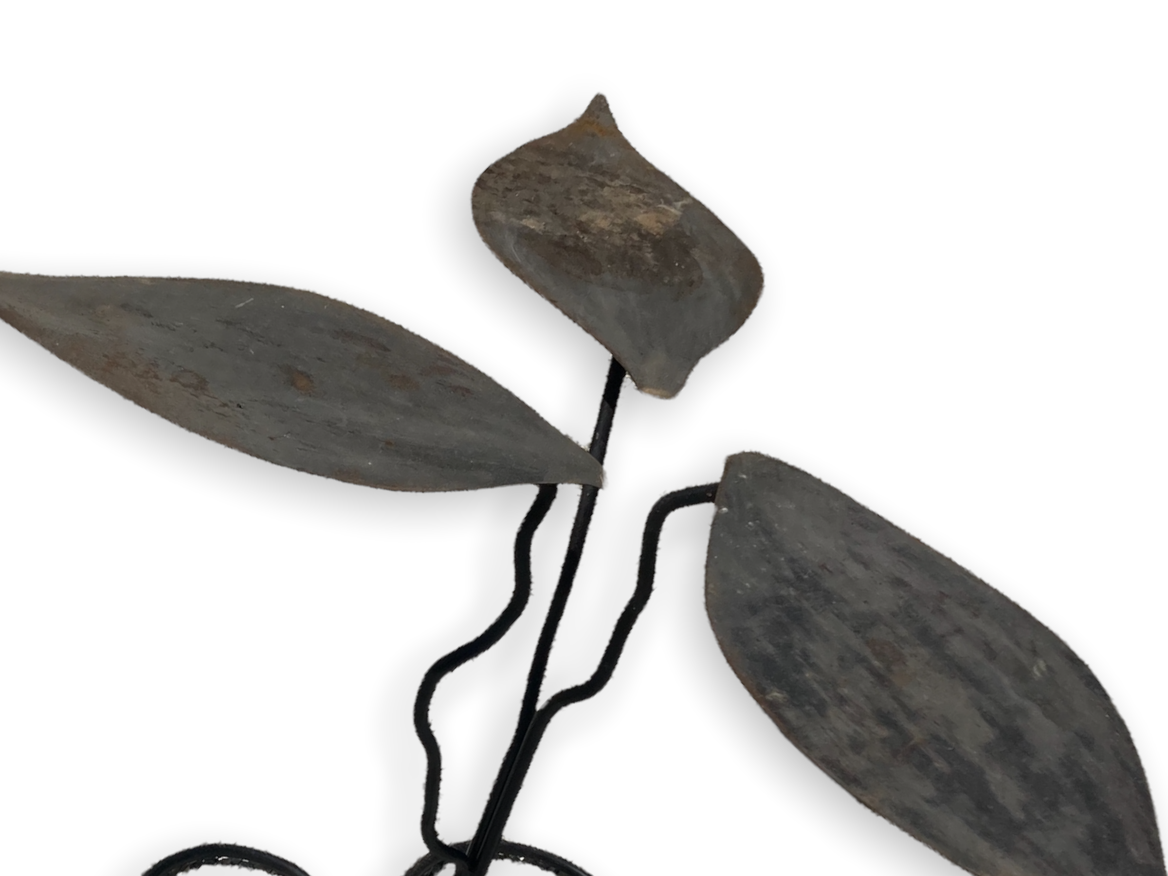 Brushed Metal Garden Table Leaf Patterns