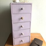 Storage locker wooden drawers