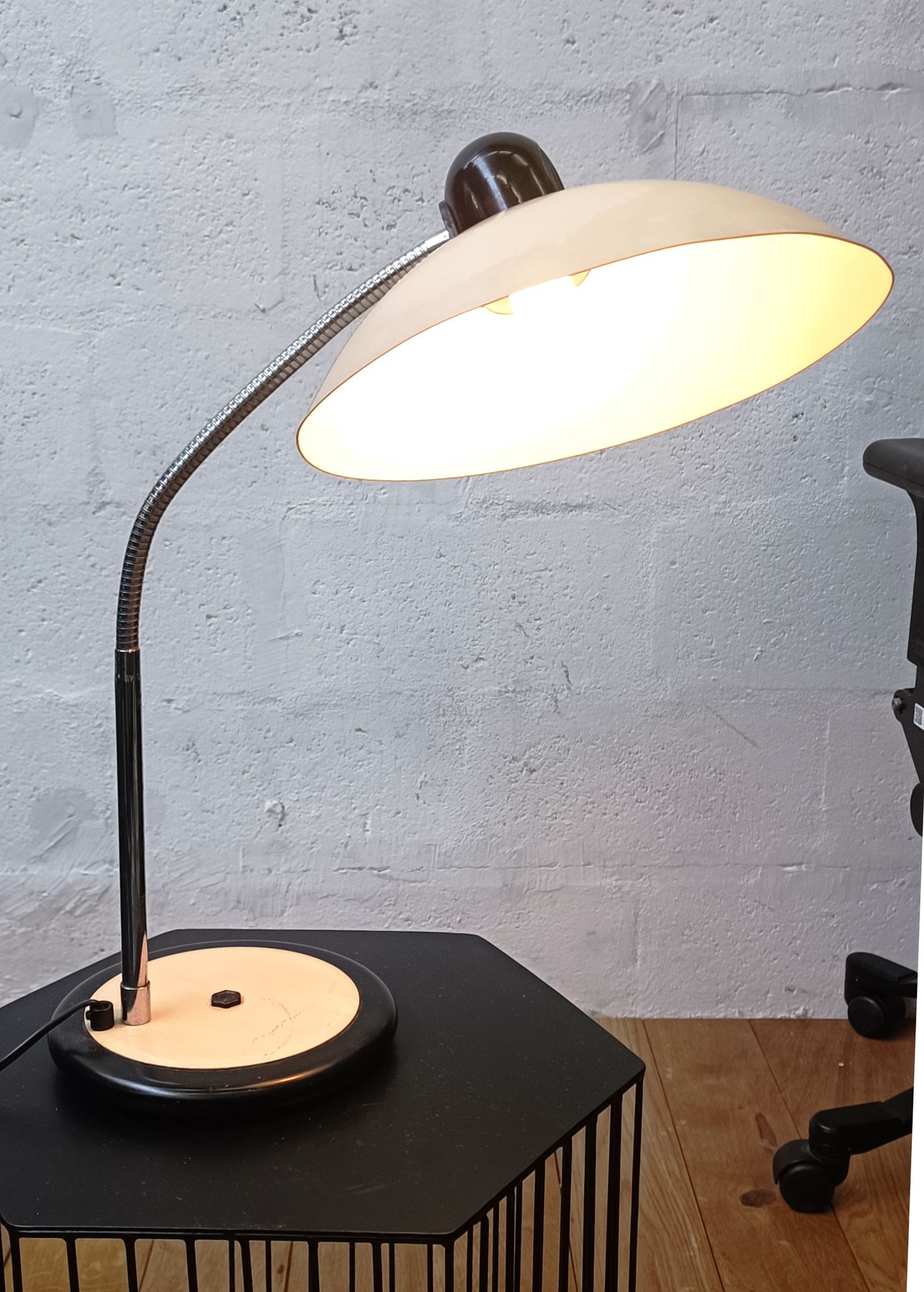 Lampe de bureau vintage par Aluminor