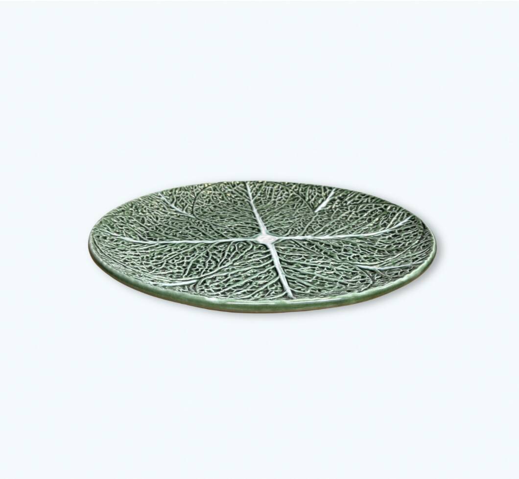 Grande assiette feuille de chou