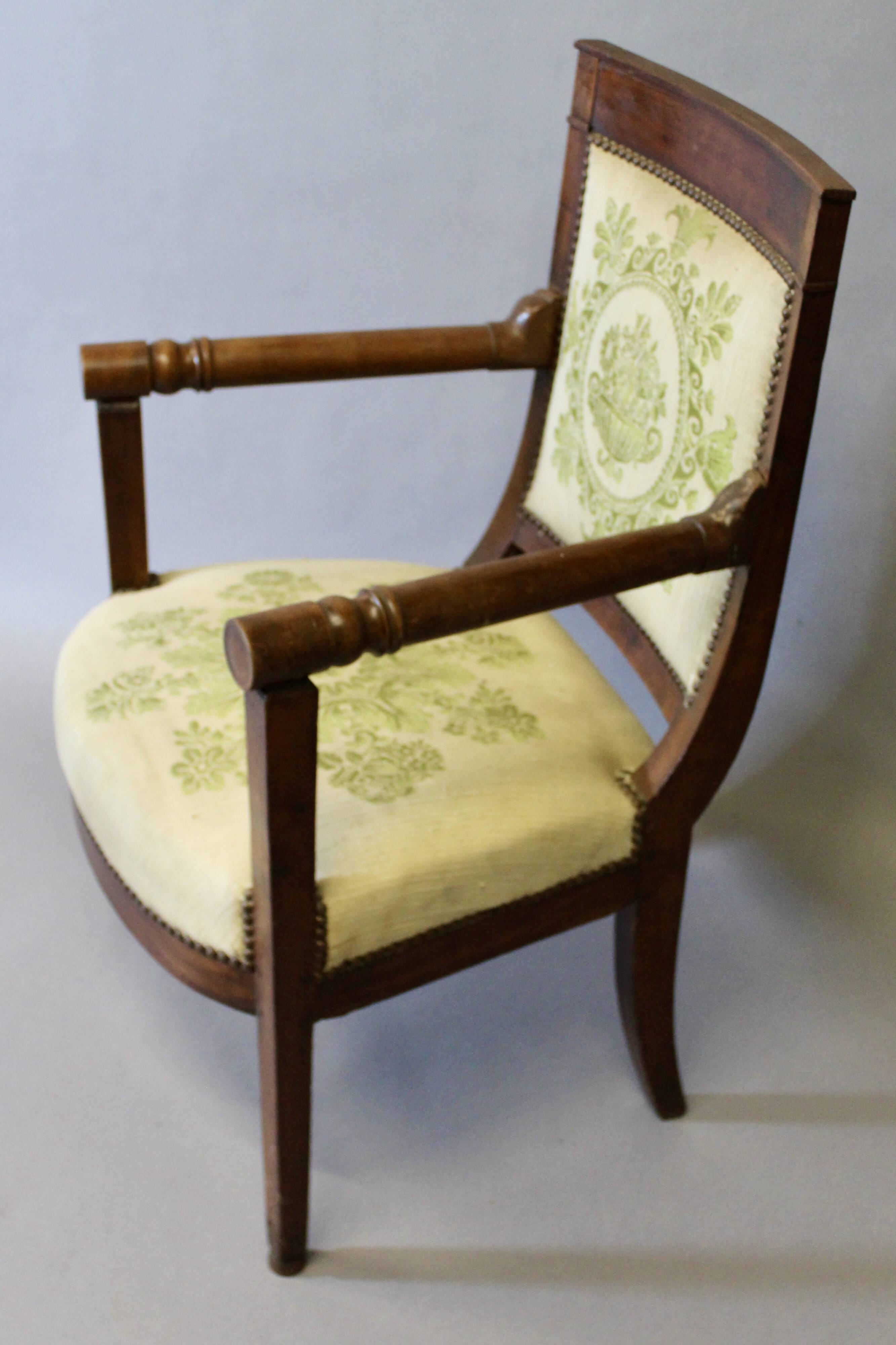 Directoire period armchair, original upholstery