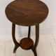 Wooden pedestal table