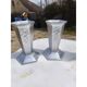 Set of aluminium vases from the 1930s.