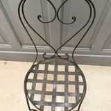 Chaise en fer forgé pour enfant