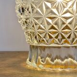 Vintage moulded glass tulip hand lamp