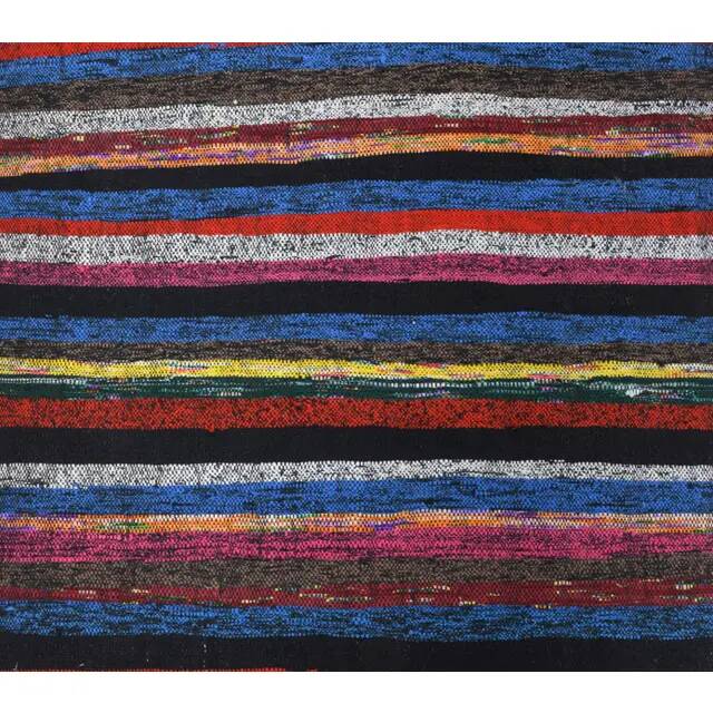 Vintage Turkish Hand-Knotted Wool Cotton Red Kilim Runner Rug 107x336