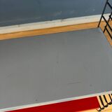 Orange, red and gray Tomado vintage modular wall system - shelves - unit