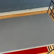 Orange, red and gray Tomado vintage modular wall system - shelves - unit