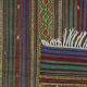 Kilim Oushak vintage multicoloured striped 250 x 163 cm