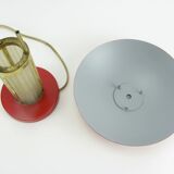 Art deco mushroom lamp made of glass, restored