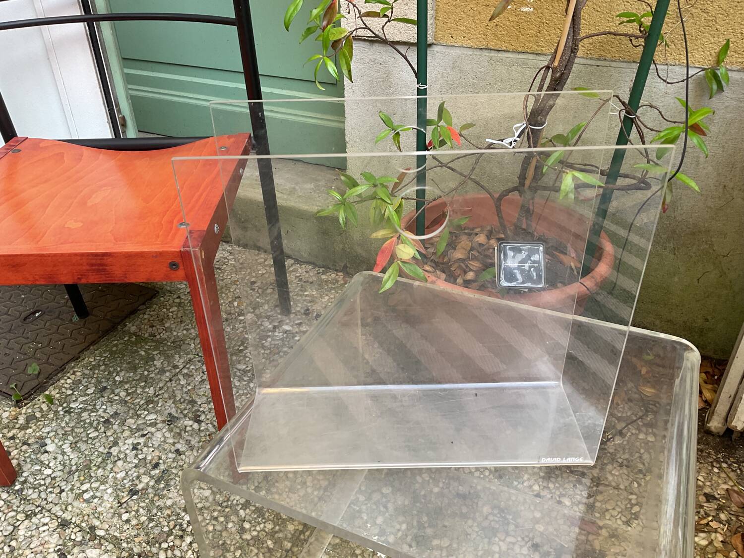 Plexiglas magazine holder David LANGE