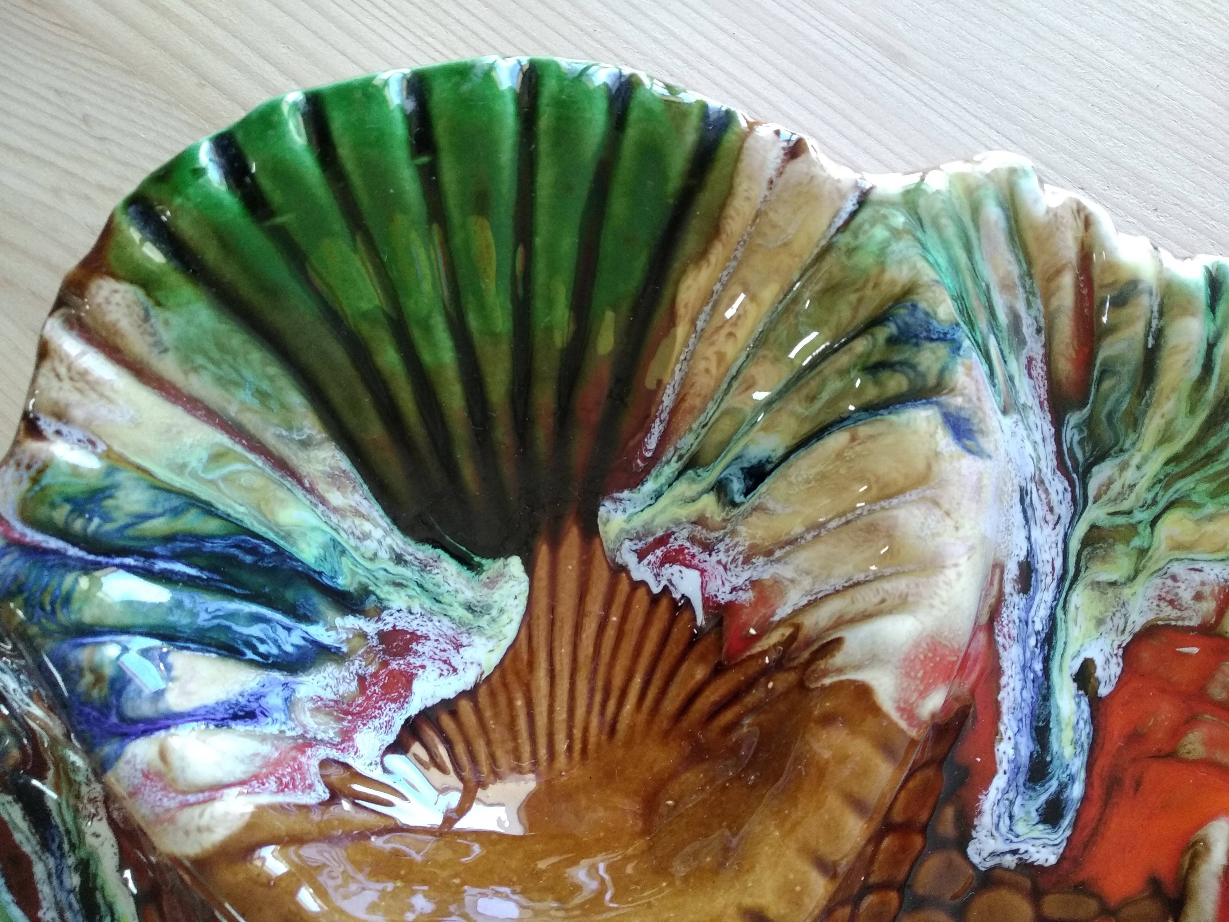 Vallauris Lemon Barbotine Dish