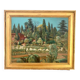Sublime Oil on Panel "Parc de Chambrun" in Nice Côte d'Azur