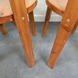 Pine chairs 80s set of 4