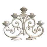 White cast iron candelabra