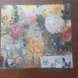 Gien rectangular dish - blue chair decor
